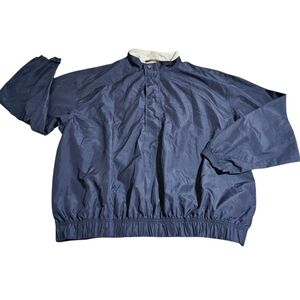 Greg Norman Play Dry Men's Navy Blue Golf Jacket Pant Suit Moisture Wicking